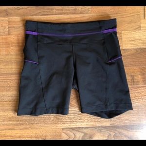 Athleta biker athletic spandex shorts NWT S